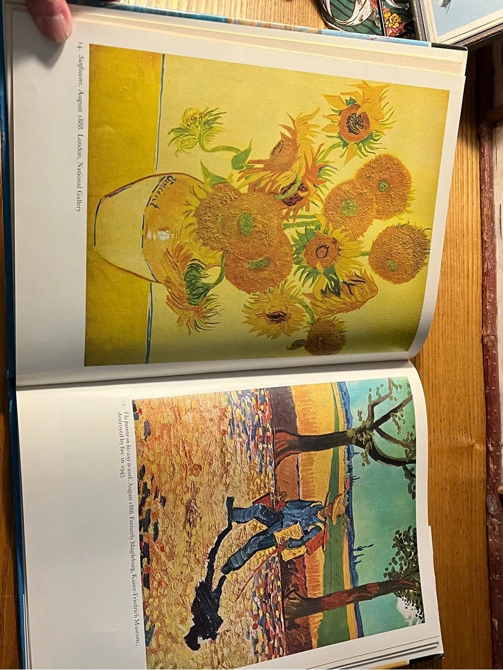 Book of full color glossy Van Gogh bookplates framing